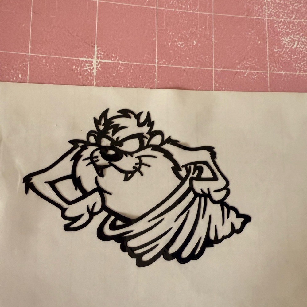 Cartoon Character Vinyl Decal Tornado Tazz